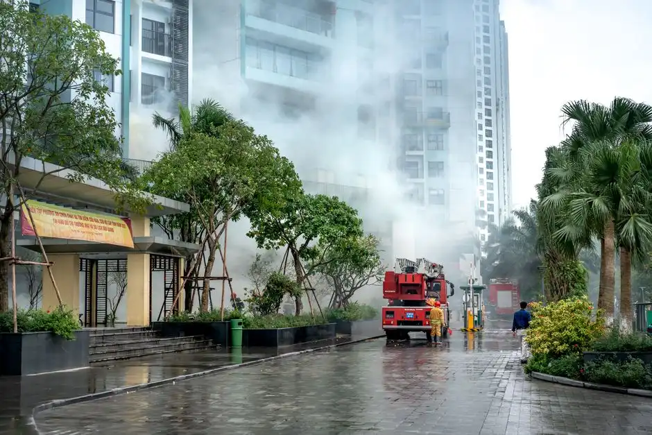 Water damage remediation after fire